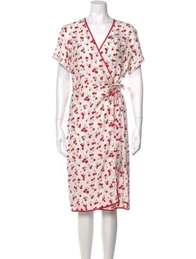 Pre-owned Hvn Silk Midi Length Dress W/ Tags