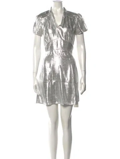 Pre-owned Hvn Silk Mini Dress