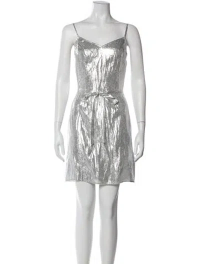 Pre-owned Hvn Silk Mini Dress W/ Tags