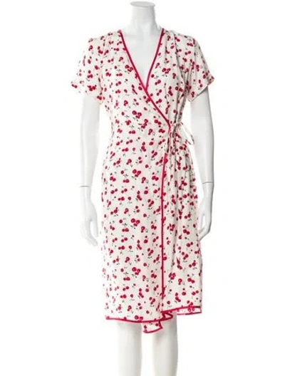 Pre-owned Hvn Silk Printed Nightgown In Multi