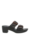Hvn X Ancient Greek Sandals Woman Sandals Black Size 8 Cowhide In Black