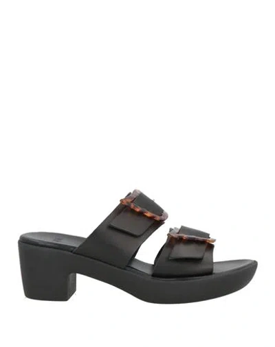 Hvn X Ancient Greek Sandals Woman Sandals Black Size 8 Cowhide
