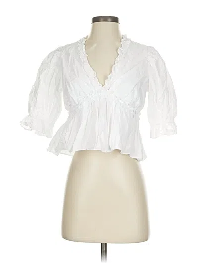 Hyacinth House 3/4 Sleeve Blouse In White