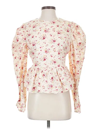 Pre-owned Hyacinth House 3/4 Sleeve Blouse In White