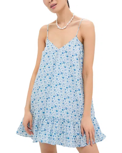 Hyacinth House Bayberry Mini Dress In Blue