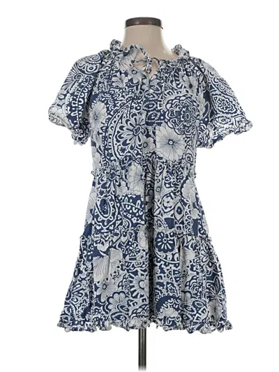Pre-owned Hyacinth House Casual Dress In Blue