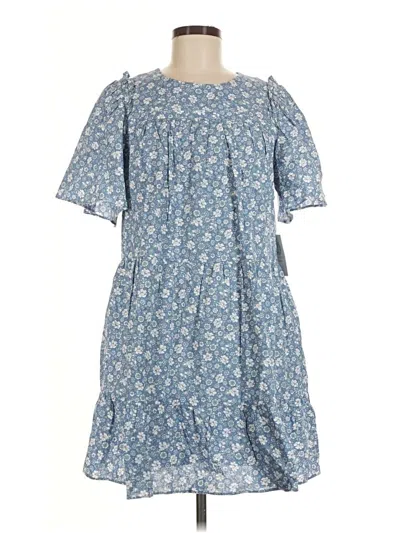 Hyacinth House Casual Dress In Blue