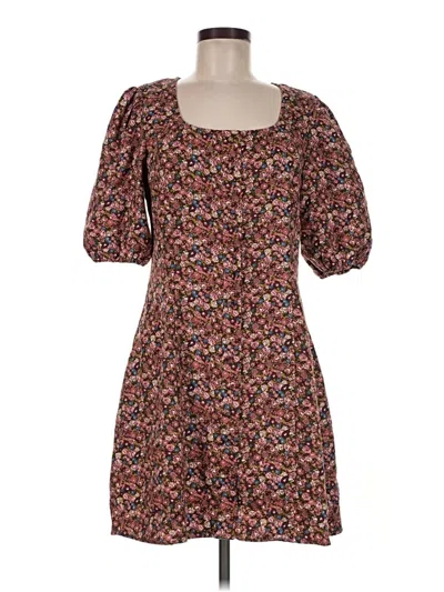 Pre-owned Hyacinth House Casual Dress In Brown