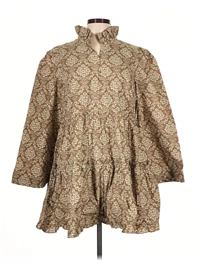 Hyacinth House Casual Dress In Brown