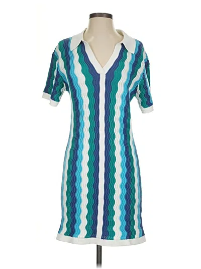 Pre-owned Hyacinth House Casual Dress In Teal