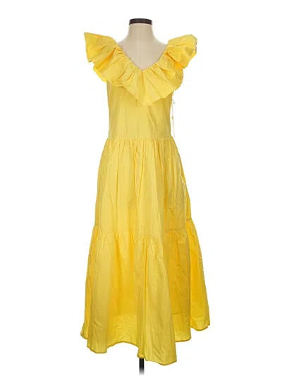 Pre-owned Hyacinth House Casual Dress In Yellow