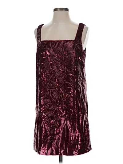 Pre-owned Hyacinth House Cocktail Dress In Burgundy