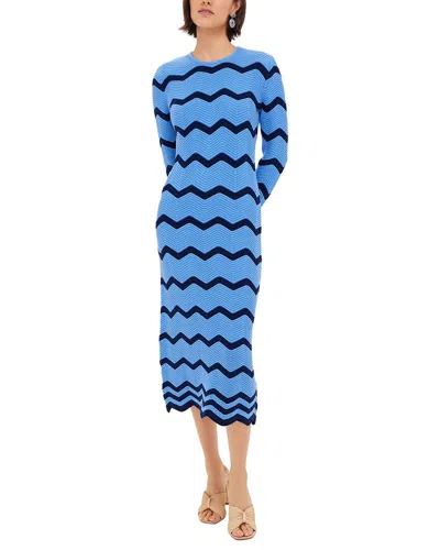Hyacinth House Mykonos Midi Dress In Blue