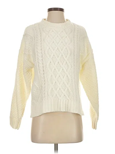 Pre-owned Hyacinth House Pullover Sweater In White
