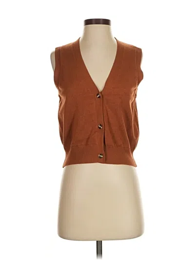 Pre-owned Hyacinth House Sweater Vest In Brown