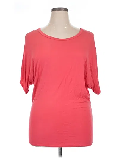 Pre-owned Hybrid & Company 3/4 Sleeve T-shirt In Pink