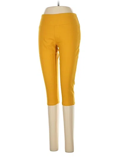 Pre-owned Hybrid & Company Active Pants In Yellow