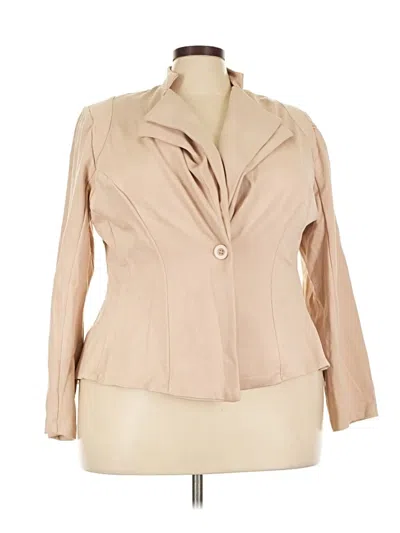 Hybrid & Company Blazer Jacket In Tan