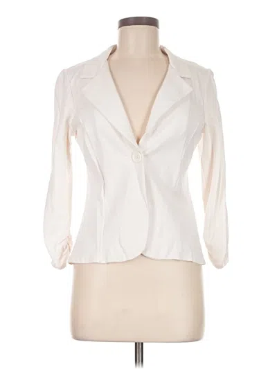 Pre-owned Hybrid & Company Blazer Jacket In White