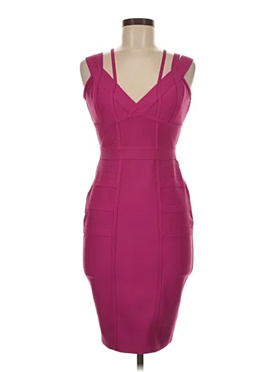 Pre-owned Hybrid & Company Cocktail Dress In Burgundy