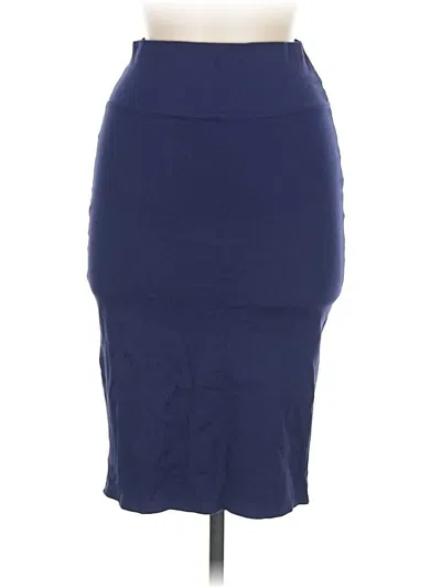 Pre-owned Hybrid & Company Formal Skirt In Blue