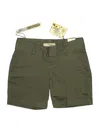 Hybrid & Company Khaki Shorts In Green