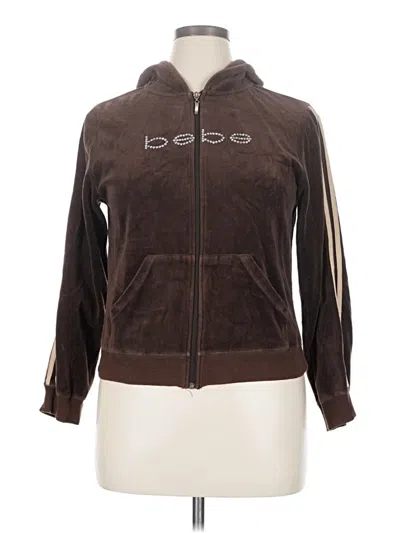 Pre-owned Hybrid & Company Zip Up Hoodie In Brown
