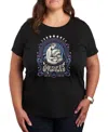 Hybrid Apparel Aquarius Zodiac Plus Size Graphic T-shirt In Black