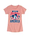 Hybrid Apparel Big Girls Disney Mickey Happy Birthday Americana Graphic T-shirt