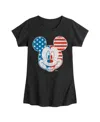 Hybrid Apparel Big Girls Disney Mickey Mouse Americana Flag Graphic T-shirt