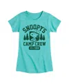 Hybrid Apparel Big Girls Peanuts Snoopy's Camping Crew Graphic T-shirt