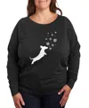 Hybrid Apparel Dachshund Snow Plus Size Graphic Pullover In Grey