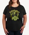 Hybrid Apparel Disney Halloween Mickey Mouse Spooky Women's Short Sleeve Graphic T-shirts In Black