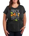 Hybrid Apparel Disney Trick Or Treat Mickey Mouse Women's Short Sleeve Graphic T-shirts In Black