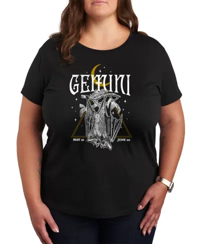 Hybrid Apparel Gemini Bats Plus Size Graphic T-shirt In Black
