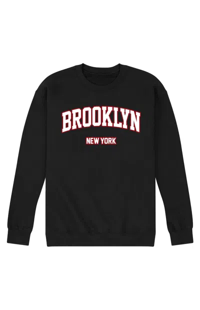 Hybrid Apparel Men's Brooklyn New York Crew Neck Sweatshirt In Black