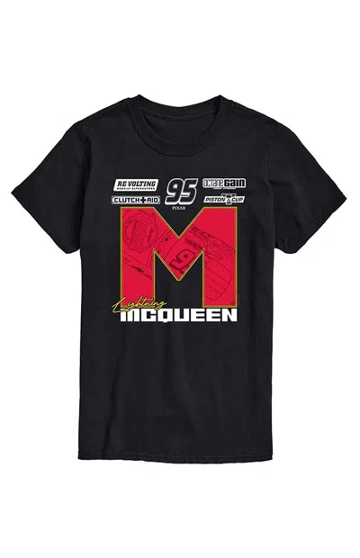 Hybrid Apparel Men's Cars Lightning Mcqueen Race Jersey T-shirt In Black