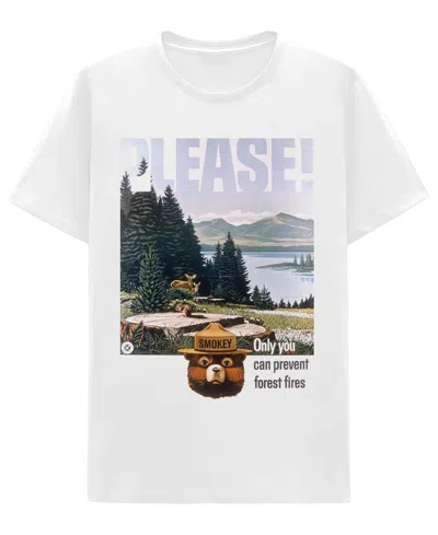 Hybrid Apparel Men's Classic Fit Short-sleeve Crewneck Pull-on T-shirt In White