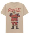 Hybrid Apparel Men's Coca Cola Santa Crewneck T-shirt In Neutral