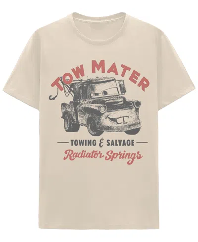 Hybrid Apparel Men's Disney Pixar Cars Tow Mater Graphic T-shirt In Neutral