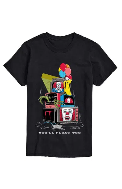 Hybrid Apparel Men's It Movie Tv Stack T-shirt In Black