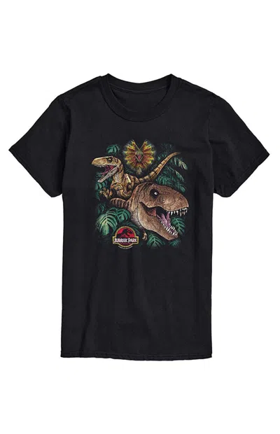 Hybrid Apparel Men's Jurassic Park Dinosaur Collage T-shirt In Black