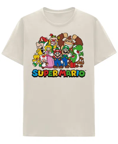 Hybrid Apparel Men's Mario Group Crewneck T-shirt In Neutral