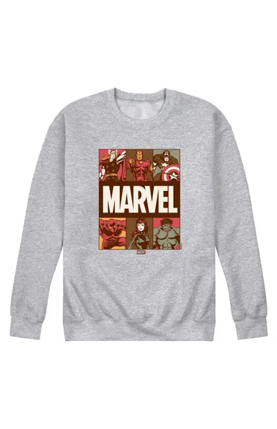 Hybrid Apparel Men's Marvel Fall Crew Neck Sweatshirt In Gray