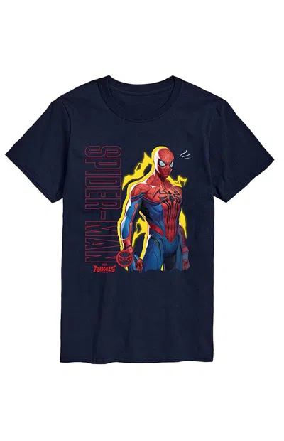 Hybrid Apparel Men's Marvel Spider-man Game Character T-shirt In Navy