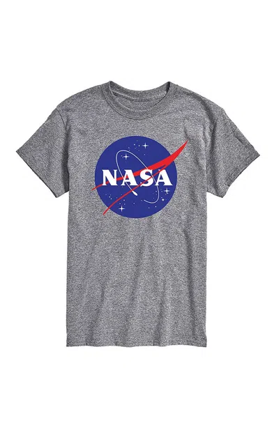 Hybrid Apparel Men's Nasa Insignia Logo T-shirt In Heather Gray
