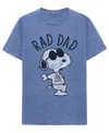 Hybrid Apparel Men's Rad Dad Peanuts Pull-on Graphic T-shirt In Multi