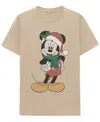 Hybrid Apparel Men's Santa Mickey Crewneck T-shirt In Brown