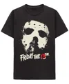 Hybrid Apparel Men's Short Sleeve Jason Mask Graphic T-shirt In Black
