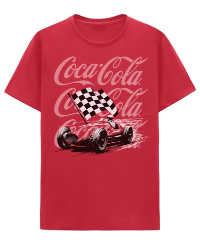Hybrid Apparel Men's Short-sleeve Crewneck Pull-on T-shirt In Red